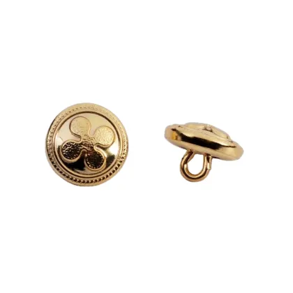 Large Gold Button Coat Buttons: Shank Clip Button BM10209