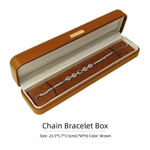 High end Luxury PU Leather necklace Gift Box