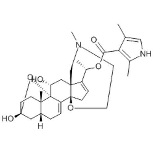 1H-Pyrrole-3-carboxylicacid, 2,4-dimethyl-,( 57355754, 57251495,1S)-1-[(5aR,7aR,9R,11aS,11bS,12R,13aR)-1,2,3,4,7a,8,9,10,11,11a,12,13-dodecahydro-9,12-dihydroxy-2,11a-dimethyl-7H-9,11b-epoxy-13a,5a-propenophenanthro[2,1-f][1,4]oxazepin-14-yl]ethylester CA