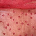 Embroidery Sequin Velvet Fabric Polyester Pentagram Glitter Lace Tulle Dress Fabric Manufactory