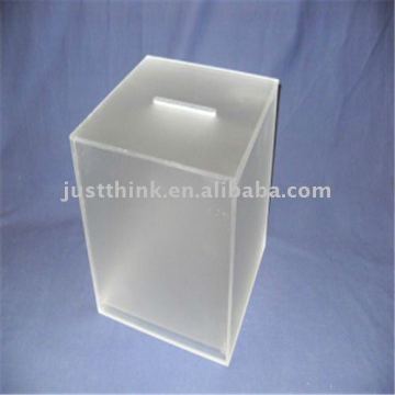 Customized Frosted Acrylic Election Ballot Box FZ-HG-0718-1