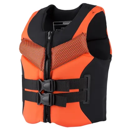 Black Slim Fit Water Sports Life Jacket