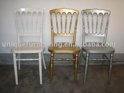 Wooden Stacking Antique Napoleon President Chair