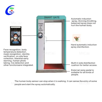 Intelligent Temperature Measurement Disinfection Channel