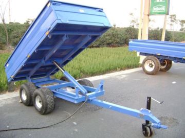 4wheel single axle farm trailer for sale with CE