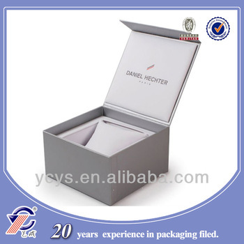 Folding paper watch box packaging