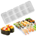 DIY Sushi Mold 5 Rolls Food Grade Plastic Nigiri Sushi Maker Rice Ball Molds Non Stick Press Bento Sushi Kit Kitchen Bento Tool