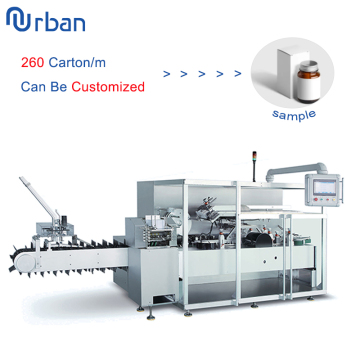 Automatic Eye Drop Bottle Box Cartoning Packing Machine With Unscrambler