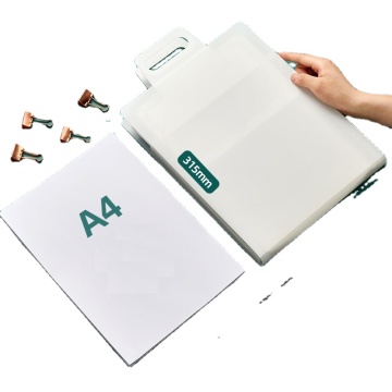 High Quality Deli 72610 A4 PP Retractable Handle Waterproof File Case