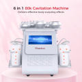 Máquina de cavitación 80K 6 en 1 con láser Lipo