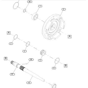 6V-0538/6V0538 BEARING-SPL For Dump R1700G