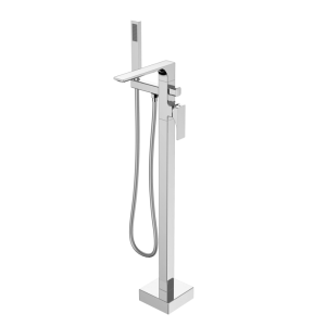 Freestanding floor-standing brass shower