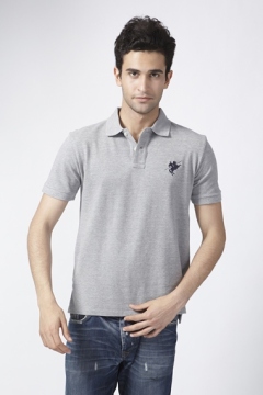 Promotion!!! Grey Men\'s Polo T-shirt