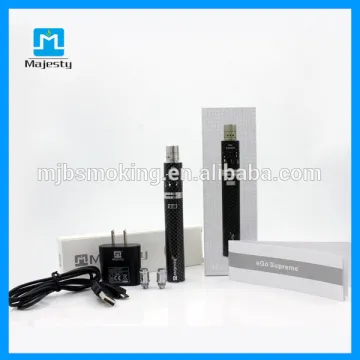 Supply vaporizer mod ecig kit eGo Supreme kit with One 2200mAh battery with Samsung passthrough port and sub ohm 2.5ml atomizer