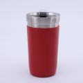 Spray molded outdoor portable cup with lid