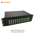 แผงแพทช์กล่องเลิกจ้างไฟเบอร์ 3U 96 แกน LC เพล็กซ์ไฟเบอร์
