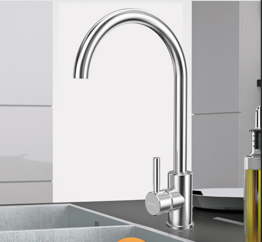 최고의 품질의 수도꼭지 세라믹 카트리지 스테인레스 스틸 수도꼭지 싱크대 용 물 믹서 주방 수도꼭지