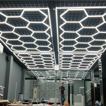 Honeycomb LED Lights for Car Shops and Garages