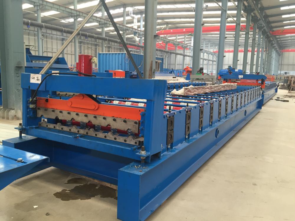 automatic double layer roof sheet forming machine