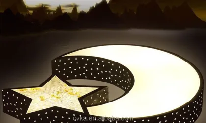 Minimalist LED Ceiling Lights for Bedroom and Living Room with Moon and Stars Design