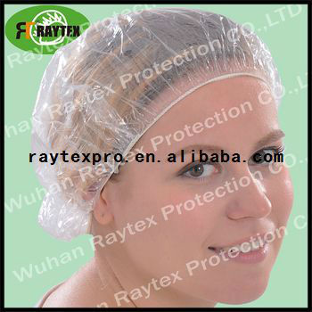 Colored waterproof shower cap