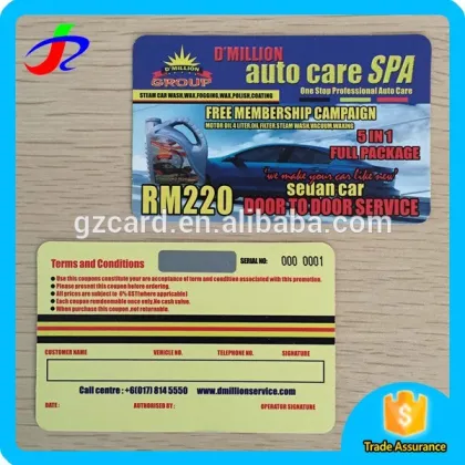 Plastic scratch cards in silk screen card printing