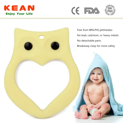 Wholesale food grade BPA Free silicone baby teethers toy