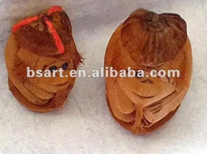 pleasant monkey shape Natural Coconut craft