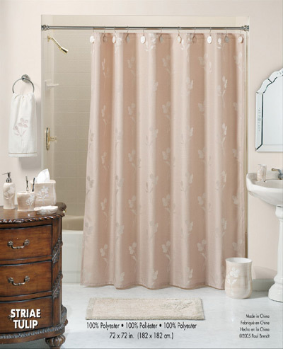 Striae Tulip Shower Curtain