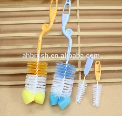 New design nylon brush,plastic bottle brush,long bottle brush
