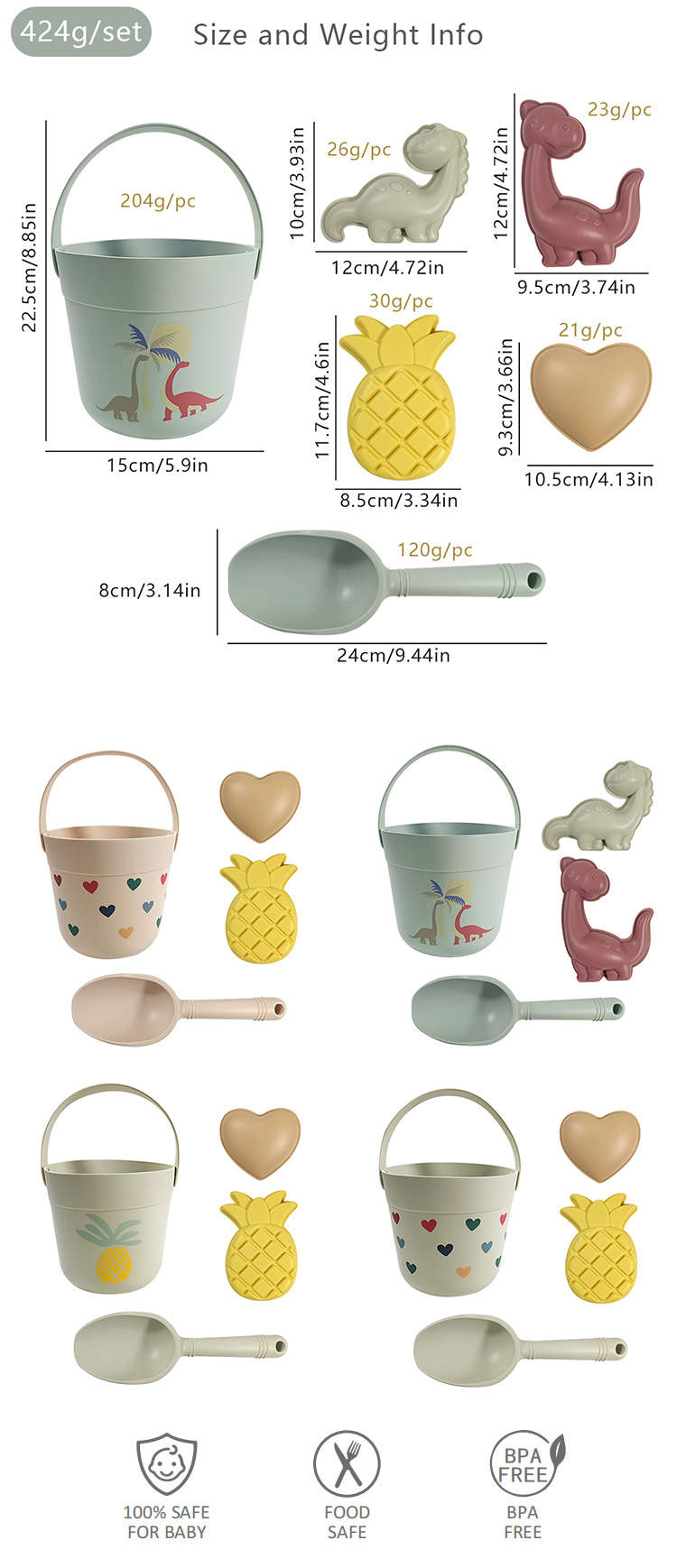 silicone beach toys MFZ-G003