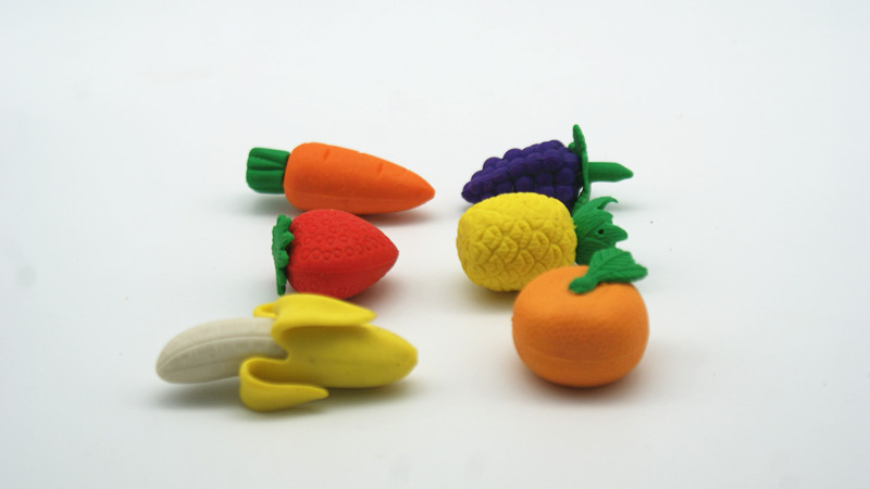 Eraser des fruits et légumes 3D