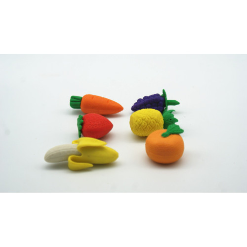 3D -ластик фруктов и овощей