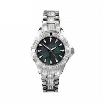 Fashion Diamond Shell Couple Wrist Watch with Custom Logo for Women and Men