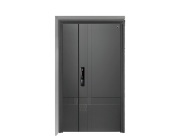 Porte d'aunum gris foncé simple moderne
