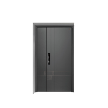 Moderní jednoduché tmavě šedé auminumové dveře