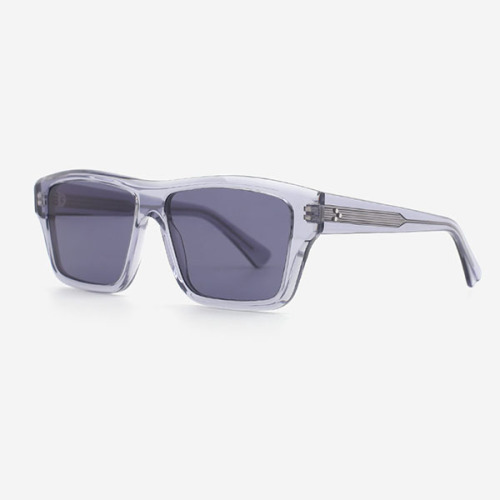 Square Bevel Full-rim Acetate Unisex Sunglasses 23A8135