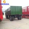 3 axles flat bed full trailer