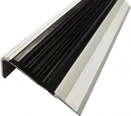 Laminated nonslip flexible rubber aluminium tile cover strips