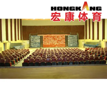 Retractable Seating System with Foldable Chairs