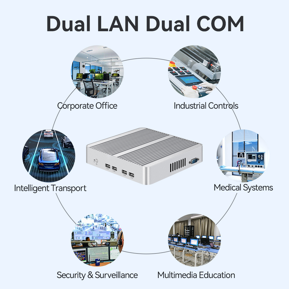 X26w 2 LAN 2COM Industrial Fanless PC