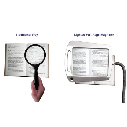 Led Desk Lamp With Magnifier 3X Magnifying Reading Lamp For Old People Asthenopic Group