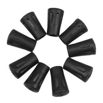 200-Pack Hiking Pole Ferrule and Crutch Rubber Tips - Replacement Walking Stick Caps & Trekking Pole Tip Protectors