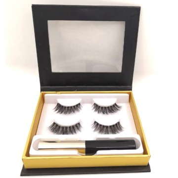 Synthetic mink lashes magnetic eyeliner eye lashes set