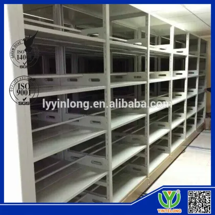 Legal Document Shelving on Mobile Systems/Steel Mobile Compact Library Shelves