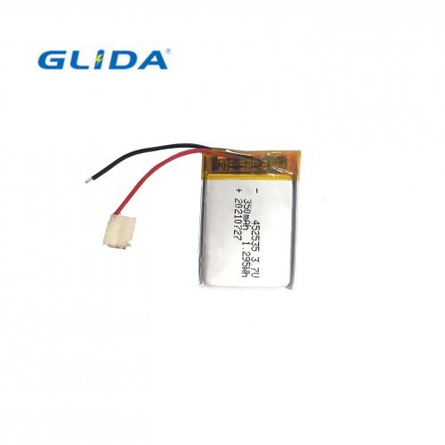 lithium polymer battery 452535 3.7V 350mah for light watch