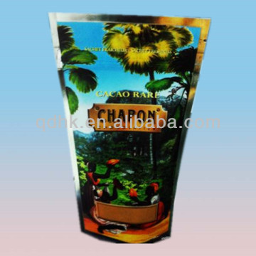 round bottom stand up ziplock chocalate plastic bag gift