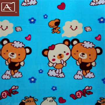 super soft printed shavel micro flannel blanket cartoon design