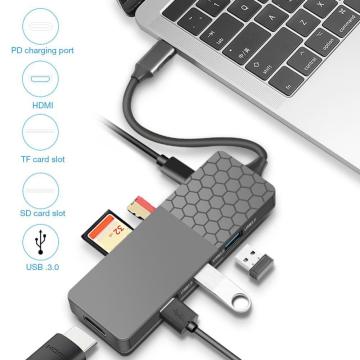 Novo hub 7 em 1 USB-C 3.0 2021