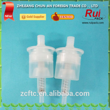 Plastic foam pump housing with hole,1.6ml/t